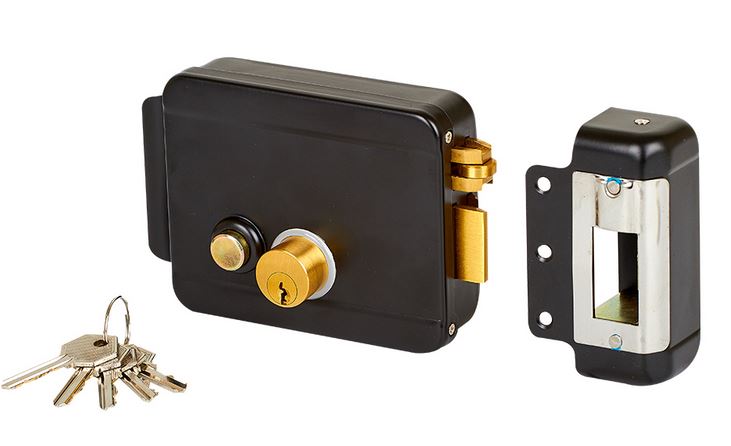 Elektromos rátét zár kioldó gombbal, jobbos, ZOA-042R